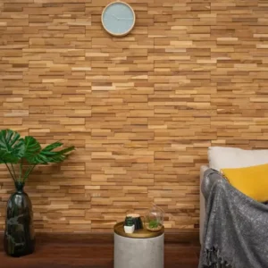 Natural Teak 3D Wall Panels